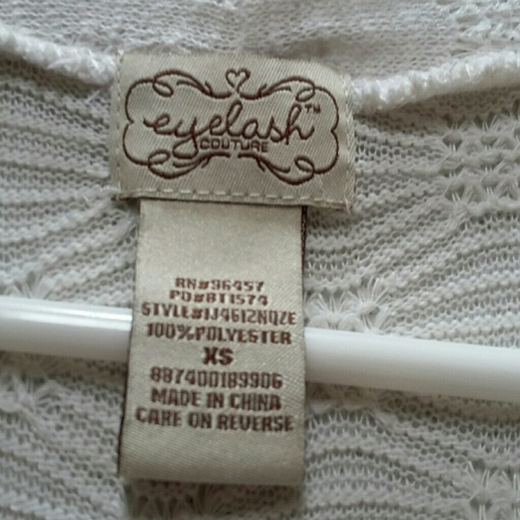 Like new Eyelash Couture XS cardigan - Picture 3 of 3